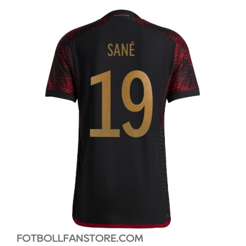 Tyskland Leroy Sane #19 Borta matchtröja VM 2022 Kortärmad Billigt